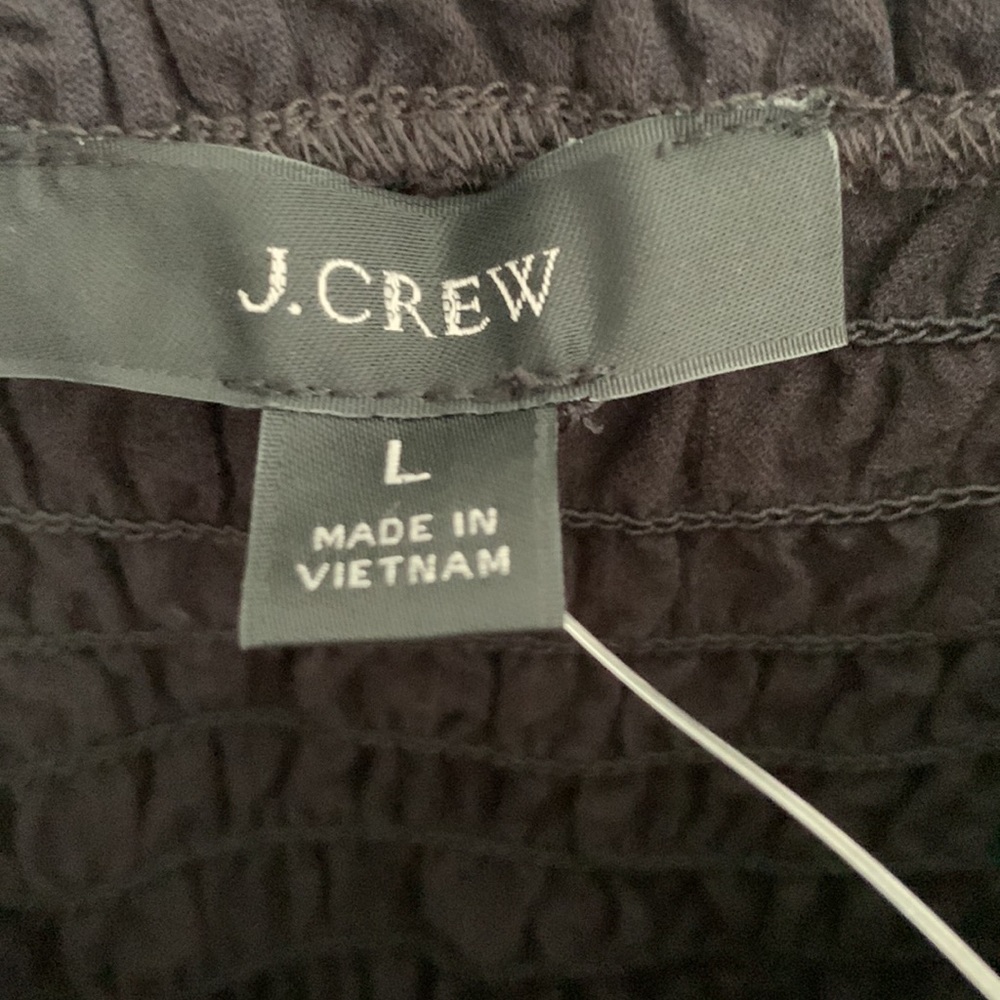 NWT J Crew Seersucker tie-front top - Picture 5 of 8